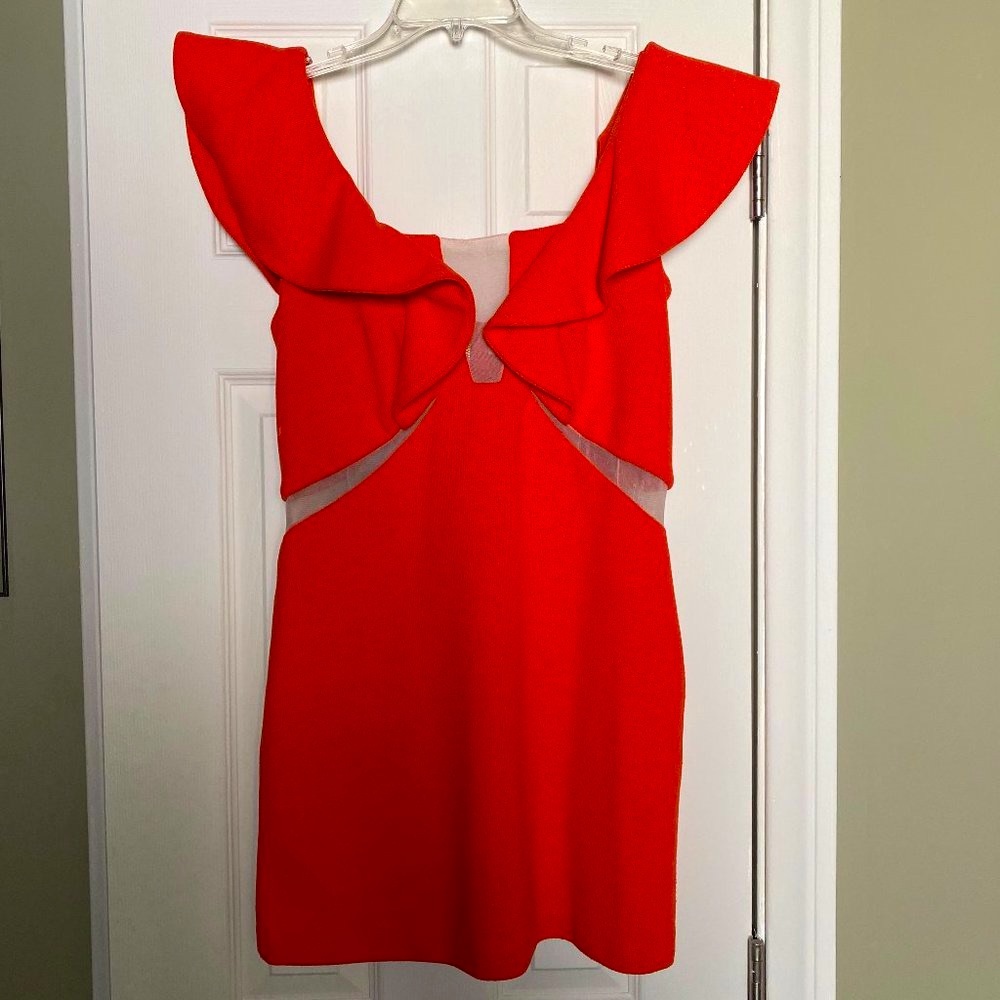 HOT Orange Mini Dress